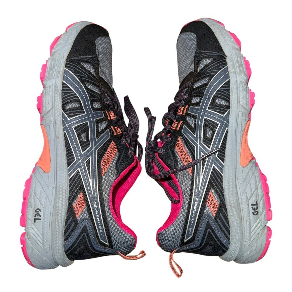 ASICS Gel-Venture 7‎ Womens 8 Pre-Owned Running Shoes Trail Sneakers 1012A476